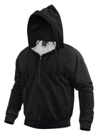 Poly/Cotton Thermal-Lined Zipper Hooded Sweatshirts