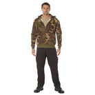 Poly/Cotton Camo Thermal-Lined Zipper Hooded Sweatshirts