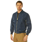 Lightweight Enhanced Nylon MA-1 Flight Jackets Navy Blue