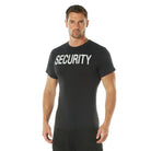 [Public Safety] Poly/Cotton 2-Sided Security T-Shirts Security White - Black