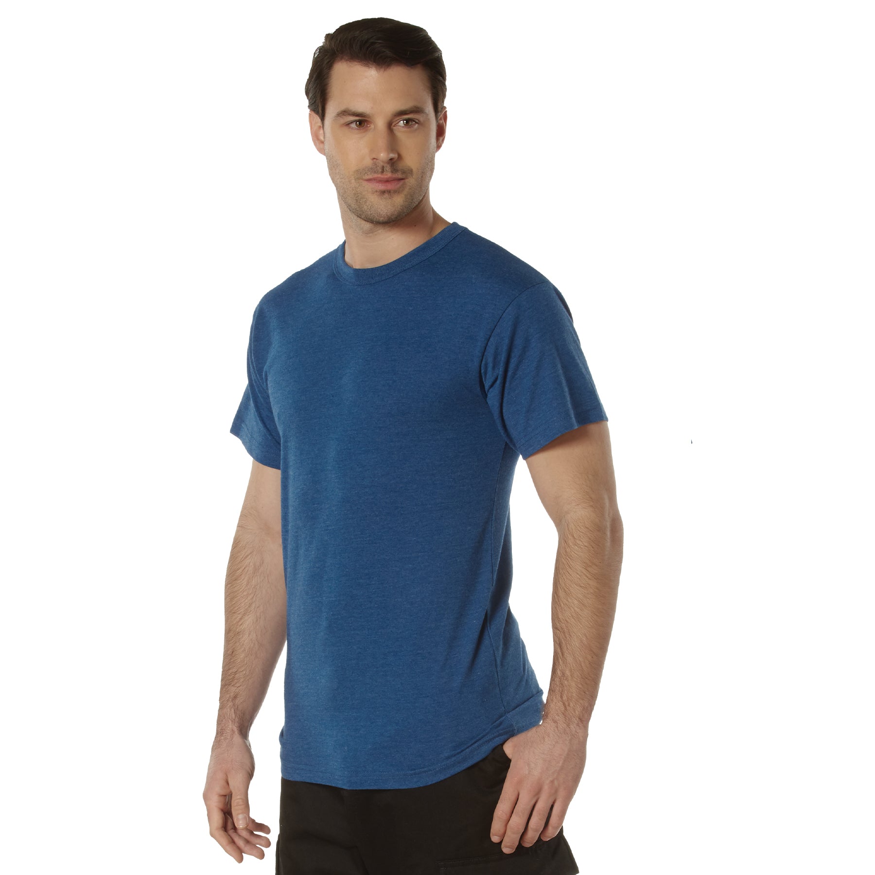 [AR 670-1][Military] Poly/Cotton T-Shirts Heather Blue