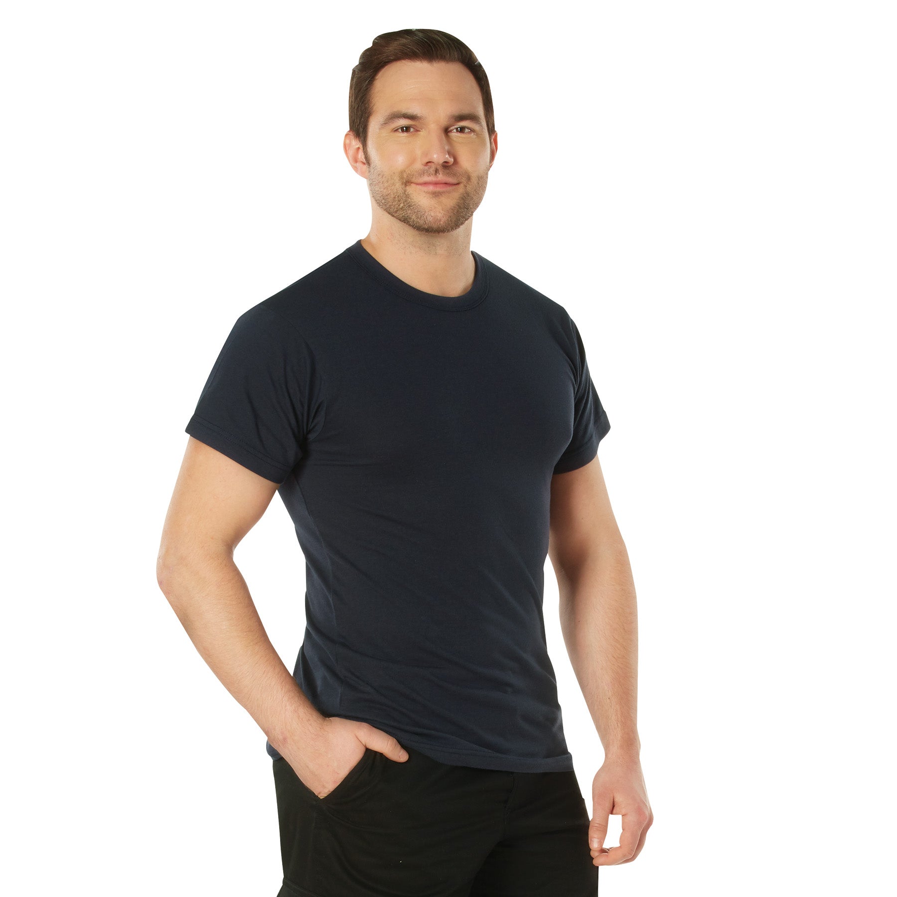 [AR 670-1][Military] Poly/Cotton T-Shirts Navy Blue