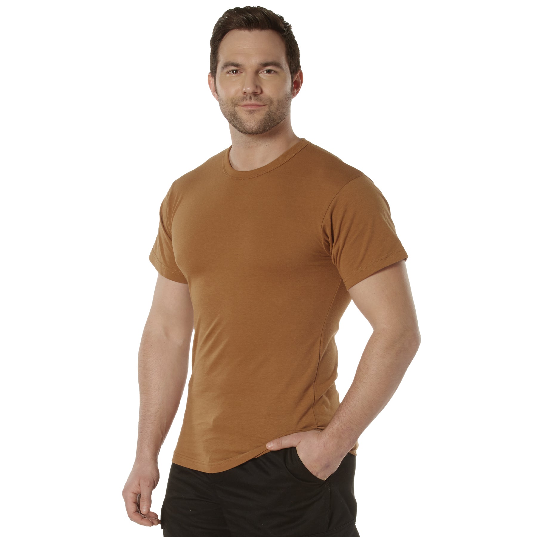 [AR 670-1][Military] Poly/Cotton T-Shirts Work Brown