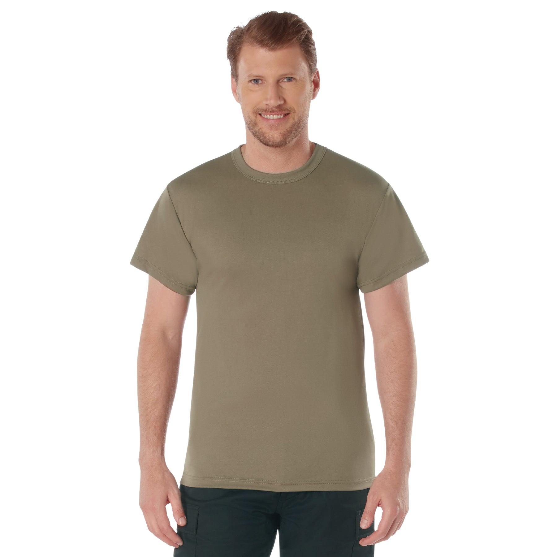[AR 670-1] Poly Quick Dry Moisture Wicking T-Shirts Coyote Brown AR 670-1