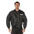 [Public Safety] Nylon MA-1 Security Flight Jackets Security White - Black