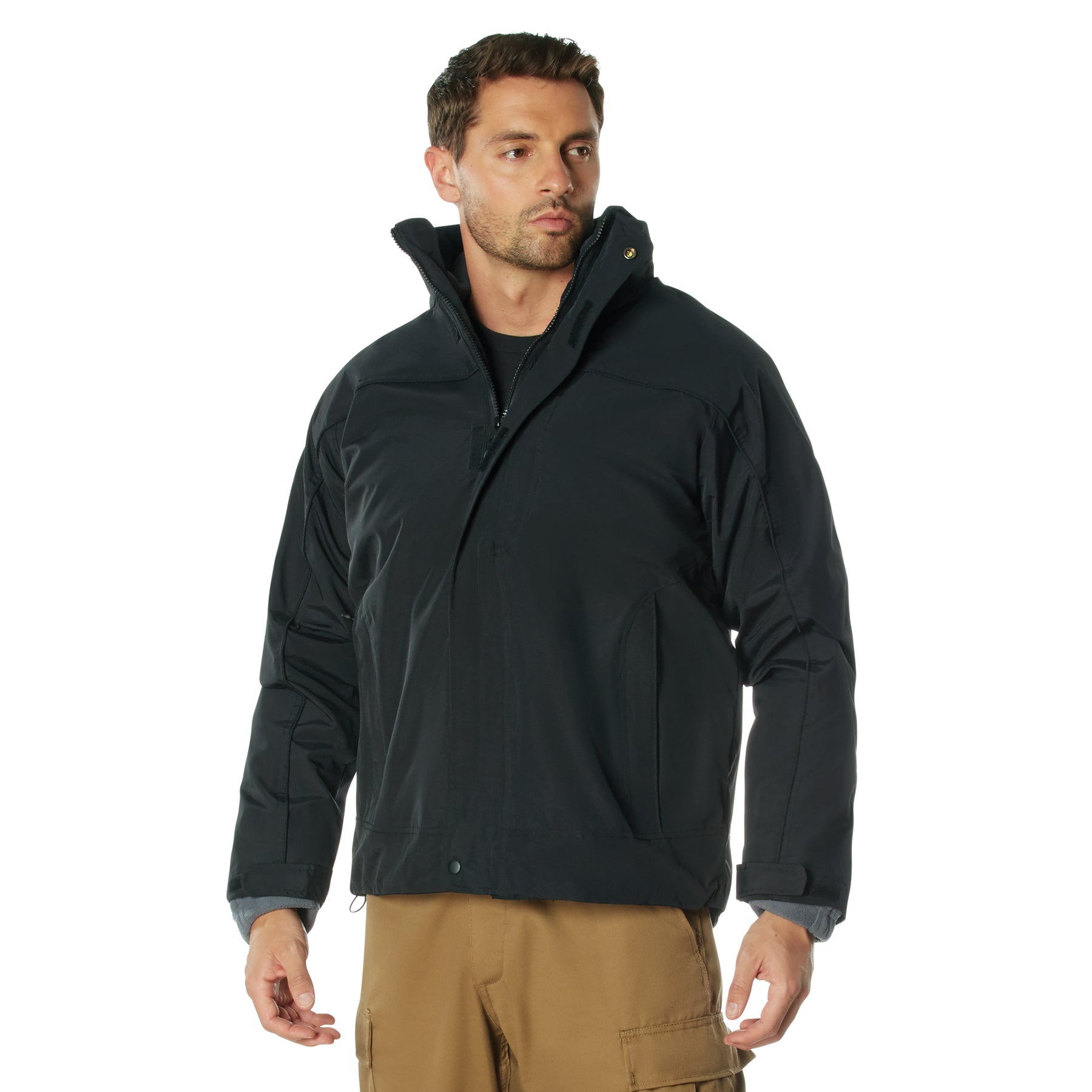 Nylon All Weather 3-In-1 Jackets Black