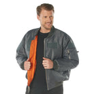 Nylon Adaptable MA-1 Flight Jackets with Patches