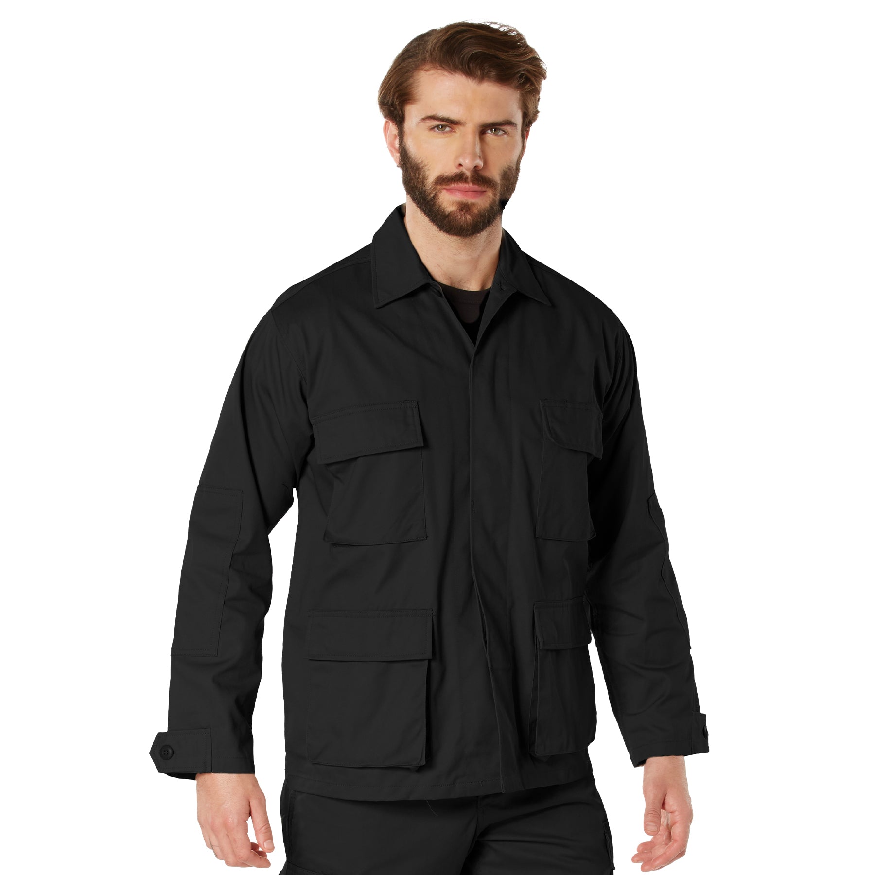Poly/Cotton Tactical BDU Shirts Black