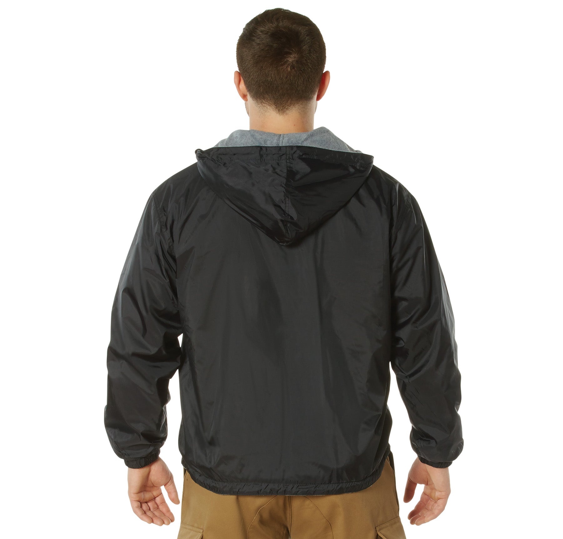 Nylon Reversible Fleece-Lined Hooded Jackets