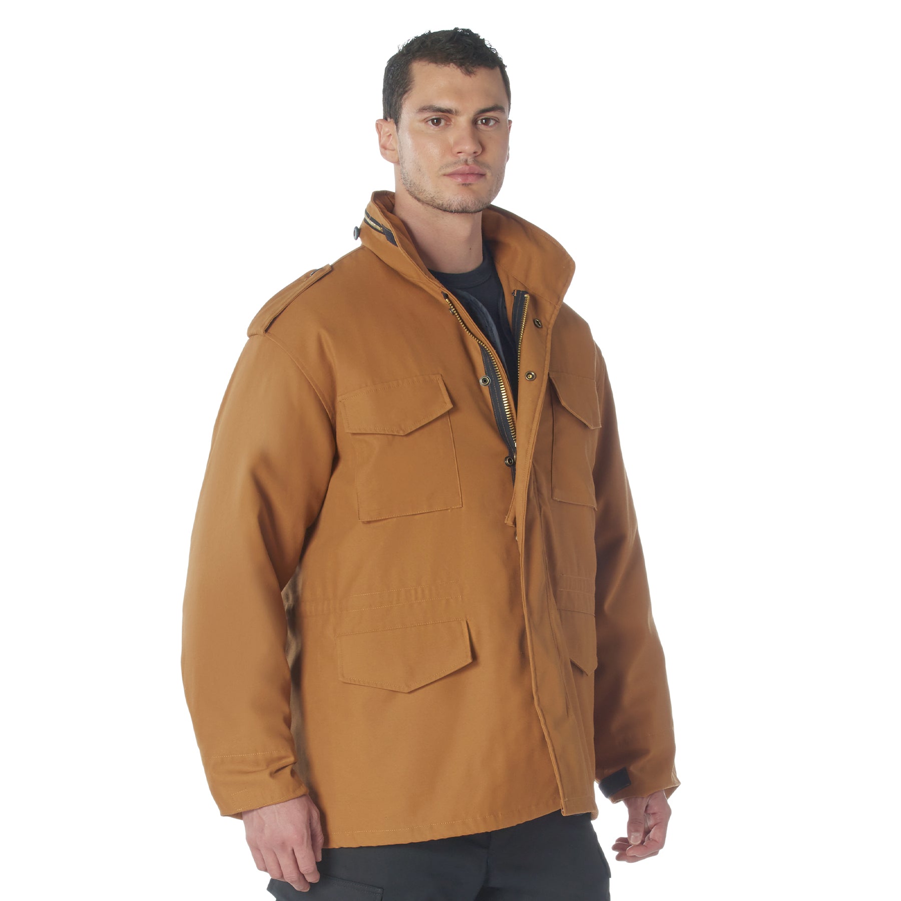 Poly/Cotton M-65 Field Jackets Work Brown