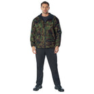 Nylon Camo Reversible Fleece-Lined Hooded Jackets