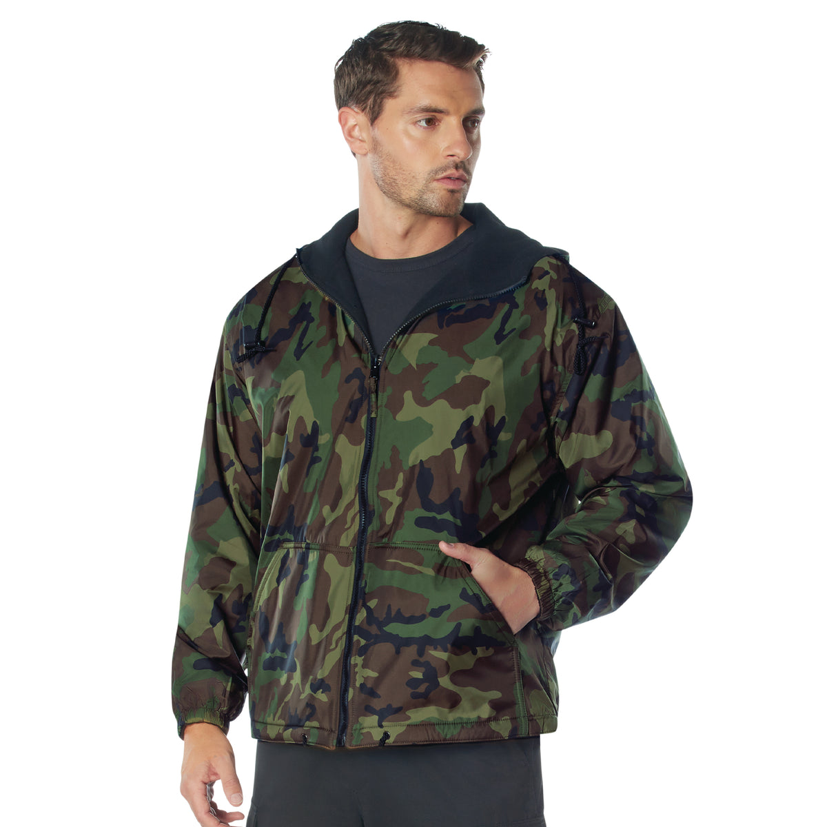 Camo Reversible Fleece-Lined Hooded Jackets – Iceberg Army Navy