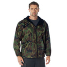 Nylon Camo Reversible Fleece-Lined Hooded Jackets