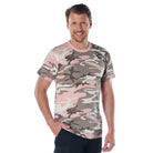 Camo Poly/Cotton T-Shirts Subdued Pink Camo