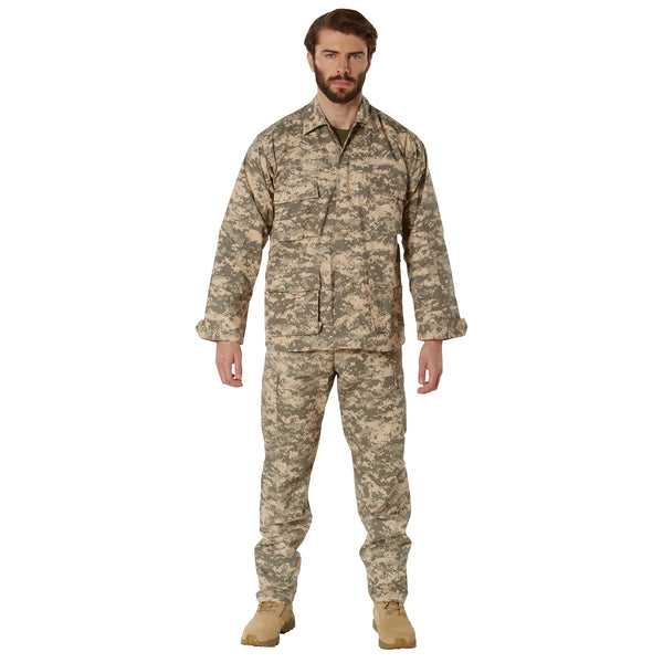 Digital Camo Tactical BDU Shirts - 45% Poly / 55% Cotton Twill ...