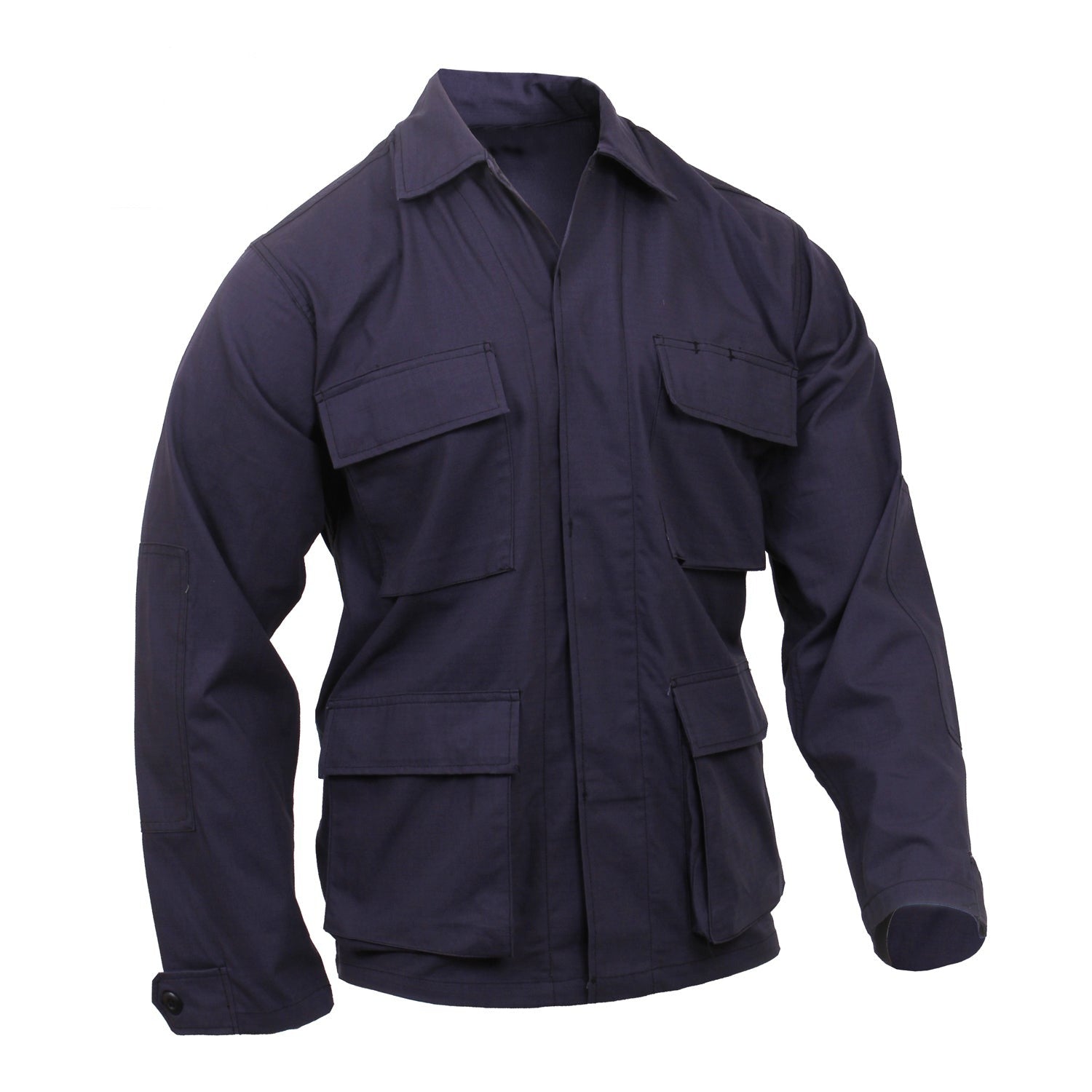 Cotton Rip-Stop Tactical BDU Shirts Navy Blue