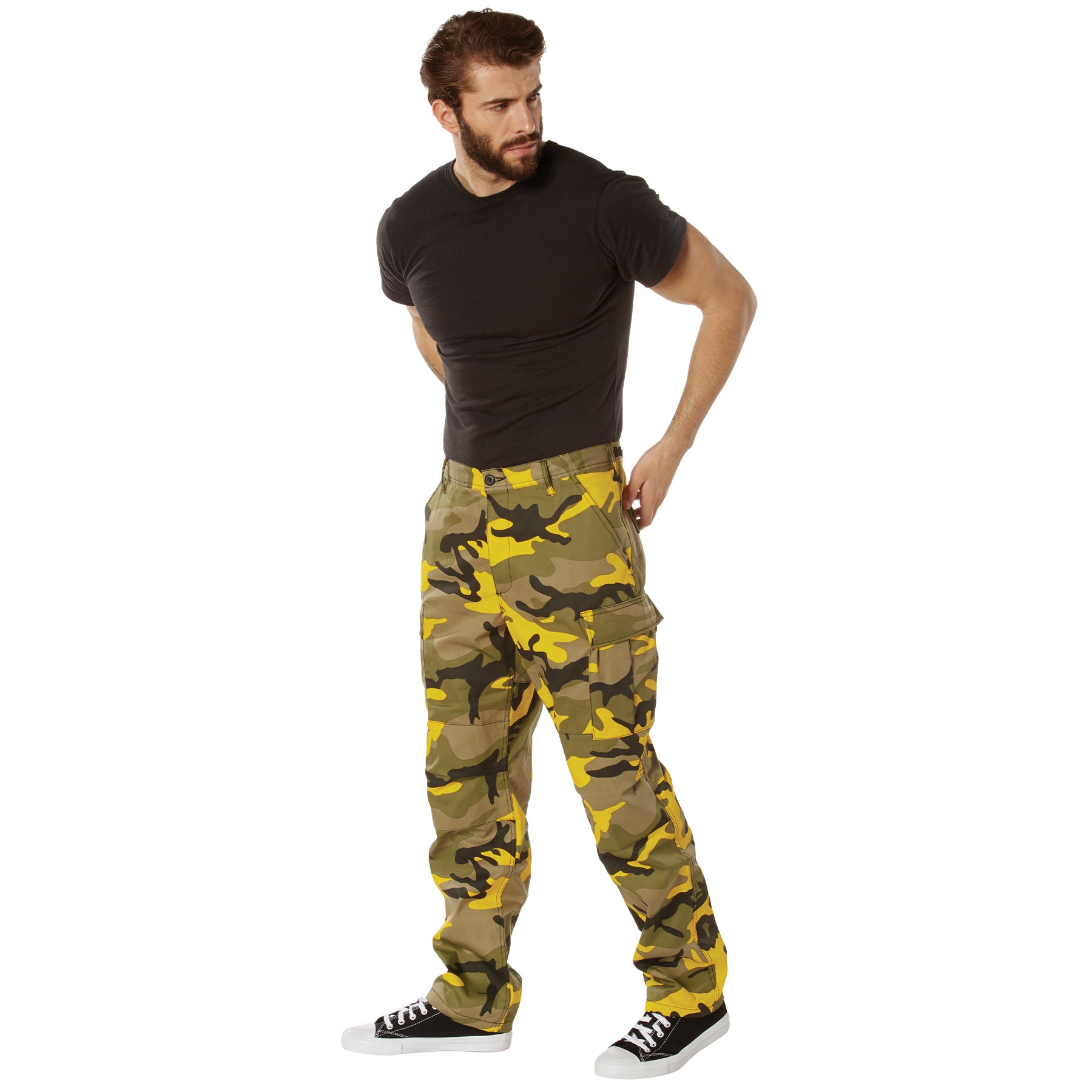 Camo Poly/Cotton Tactical BDU Pants Stinger Yellow Camo