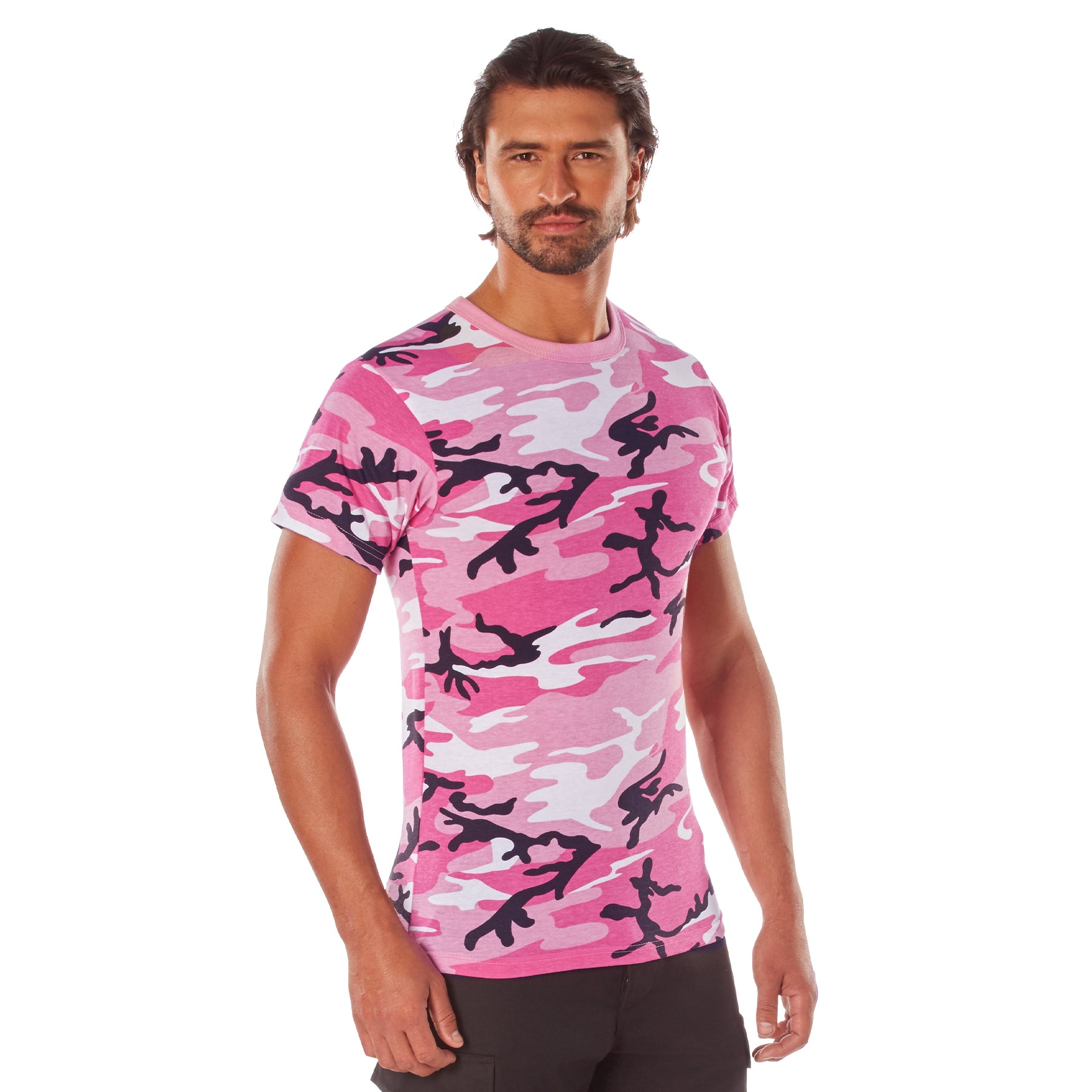 Camo Poly/Cotton T-Shirts Pink Camo