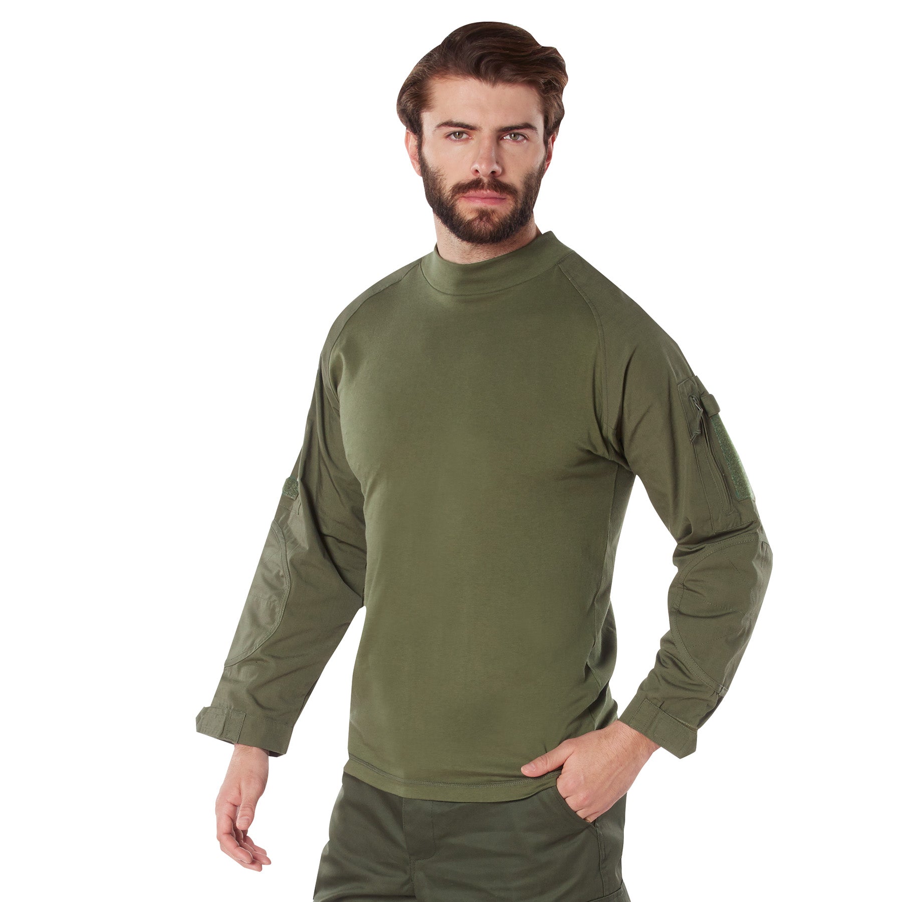 [Military][Fire Retardant] Acrylic/Cotton/Nylon/Cotton Combat Shirts Olive Drab