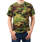 Camo Poly Moisture Wicking T-Shirts Woodland Camo