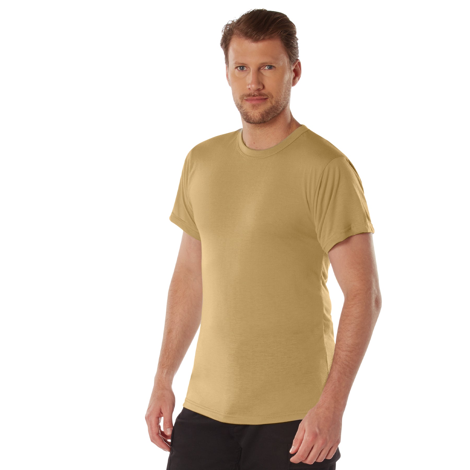 [AR 670-1] Poly Moisture Wicking T-Shirts Brown