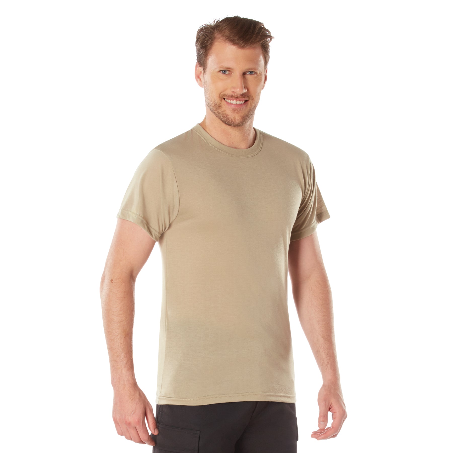 [AR 670-1] Poly Moisture Wicking T-Shirts Desert Sand