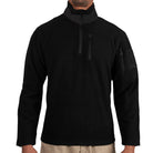 Poly 1/4 Zip Fleece Pullovers Black