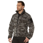 Poly Camo Spec Ops Tactical Soft Shell Jackets Black Camo