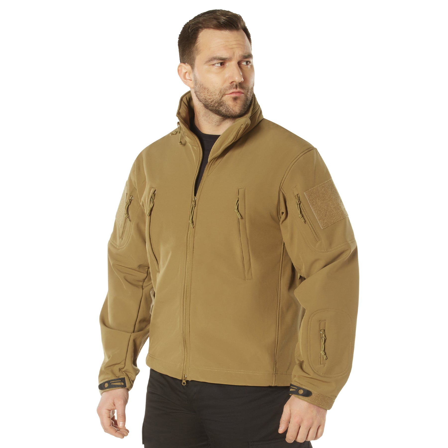 Poly Spec Ops Tactical Soft Shell Jackets Coyote Brown