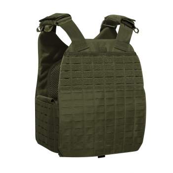 Army OD Green Laser Cut MOLLE Tac Vest