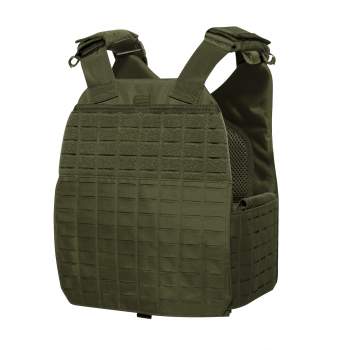 Army OD Green Laser Cut MOLLE Tac Vest