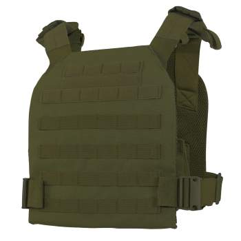 Army OD Green Low Profile Plate Carrier Tac Vest