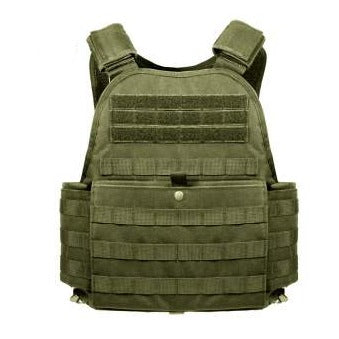 Army OD Green MOLLE Plate Carrier Tac Vest