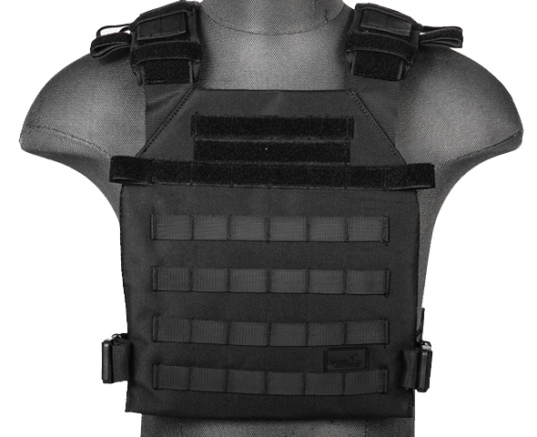 Black Lightweight Plate Carrier Vest (LWPC)