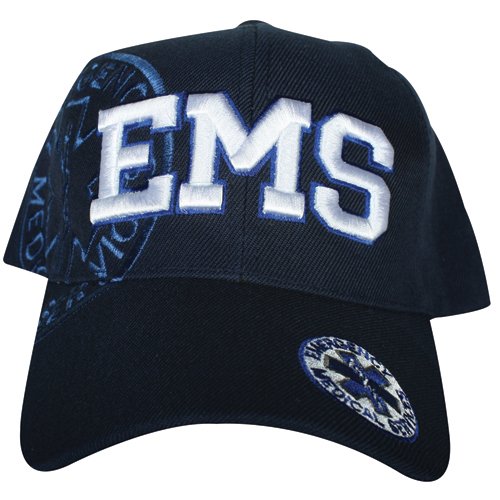 EMS Emblem Embroidered Ball Cap Navy (78-461) Iceberg Army Navy