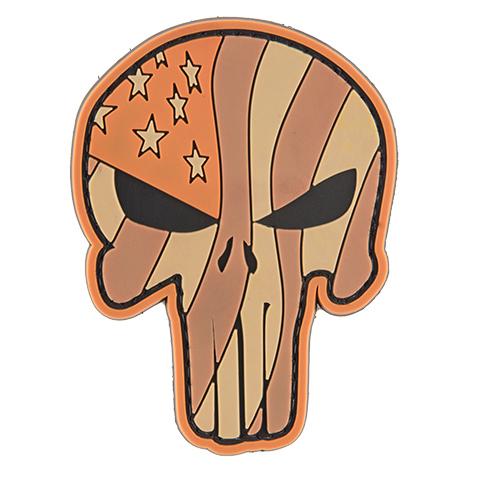 G-Force Punisher Waving Flag Tan Patch (PATCH099) Iceberg Army Navy