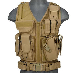 Khaki G2 Cross Draw Tactical Vest (TACVEST1)