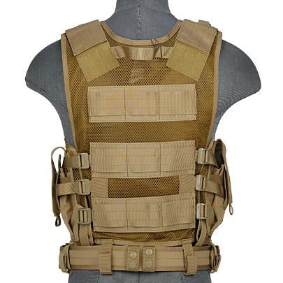 Khaki G2 Cross Draw Tactical Vest (TACVEST1)