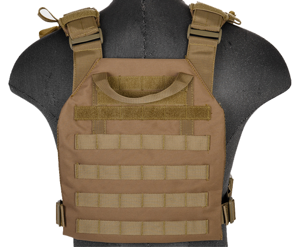 Khaki Lightweight Plate Carrier Vest (LWPC)