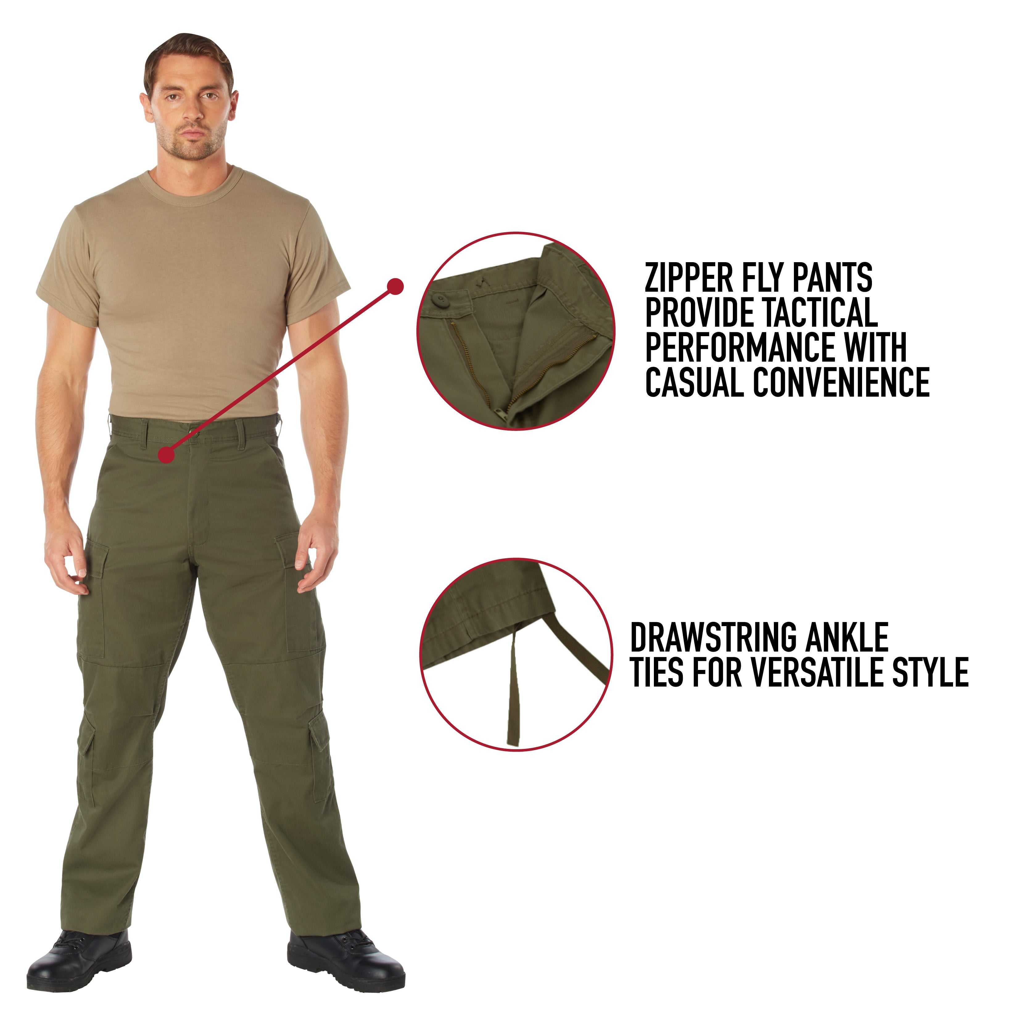 [Vintage Paratrooper] Digital Camo Poly/Cotton Cargo Fatigue BDU Pants