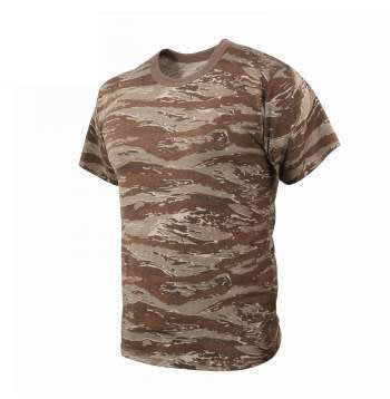 Rothco Camouflage T-Shirt Desert Tiger Stripe Camo (61090) Iceberg Army Navy