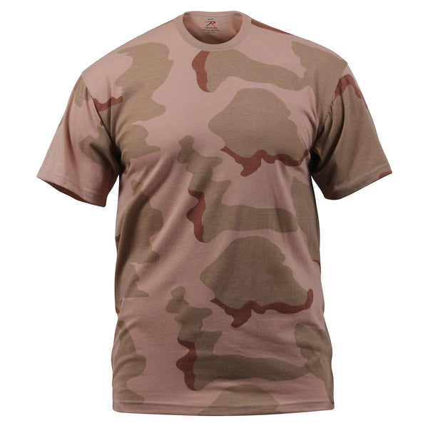 Rothco Camouflage T-Shirt Tri-Color Desert Camo (8767)