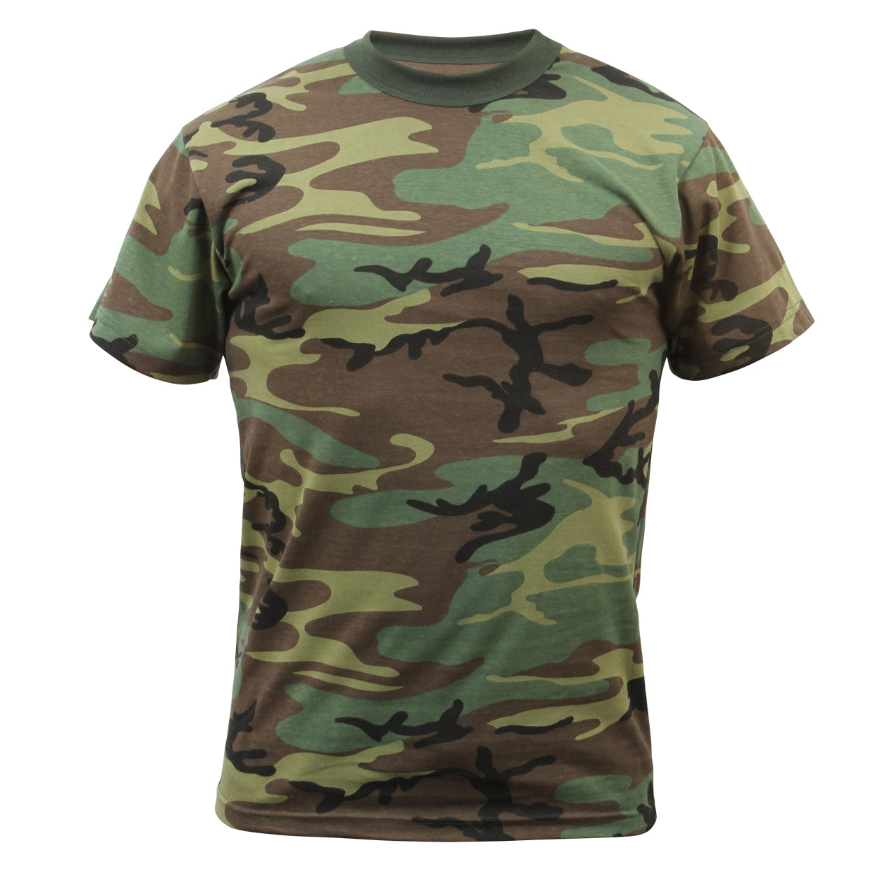 Rothco Camouflage T-Shirt Woodland Camo (8777)