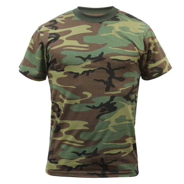 Rothco Camouflage T-Shirt Woodland Camo (8777) Iceberg Army Navy