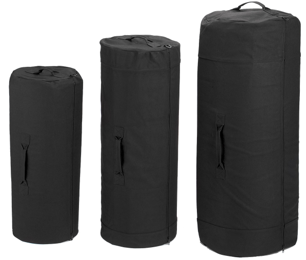 Rothco Canvas Zip Duffle Bag Black (Multi)