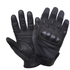 Rothco Carbon Fiber Hard Knuckle Cut/Fire Resistant Gloves Black (CFNG) Iceberg Army Navy
