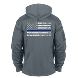 Rothco Concealed Carry Sweatshirt Grey Blue Lines (52075) Iceberg Army Navy