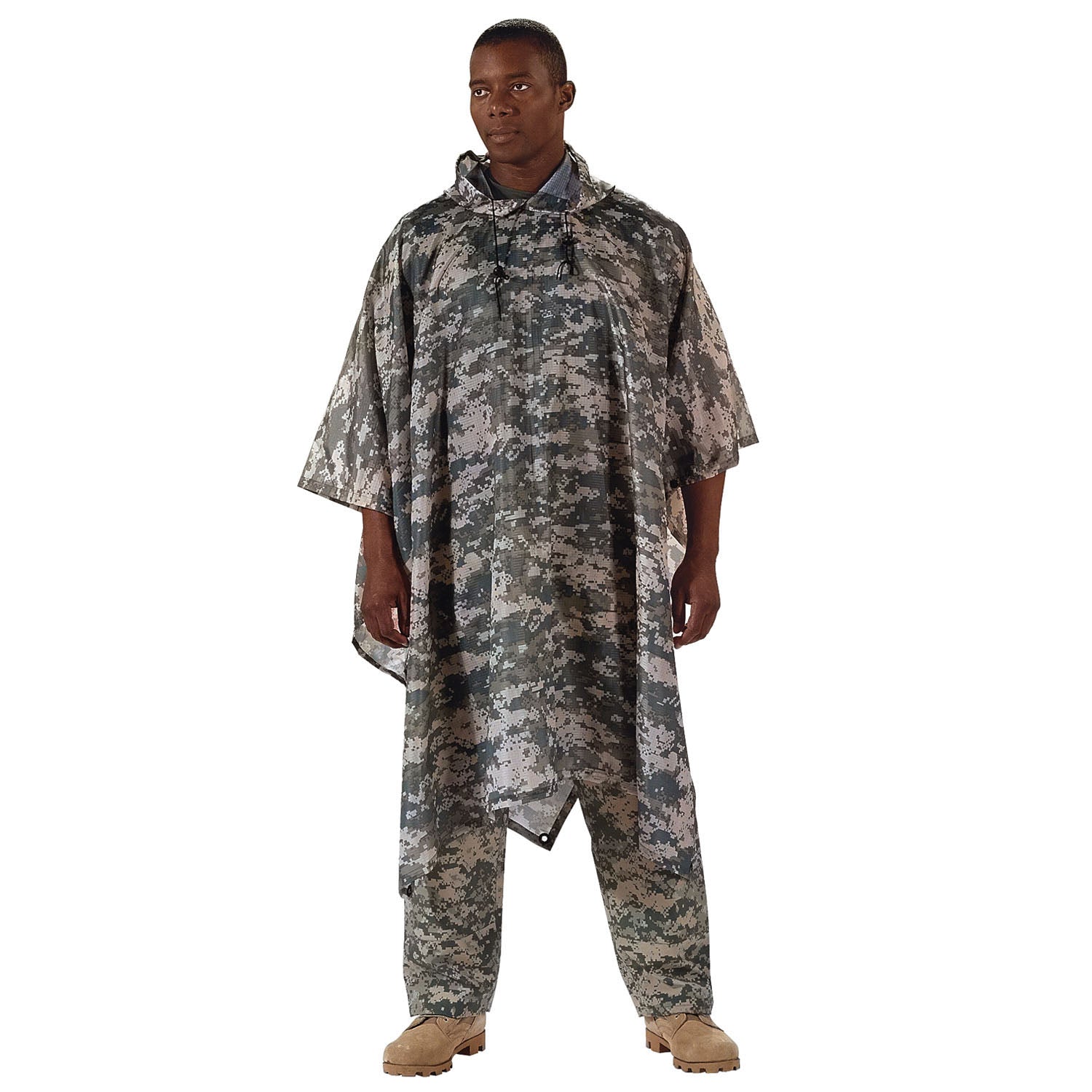 Rothco GI Type Military Rip Stop Ponchos ACU Digital Camo (4658