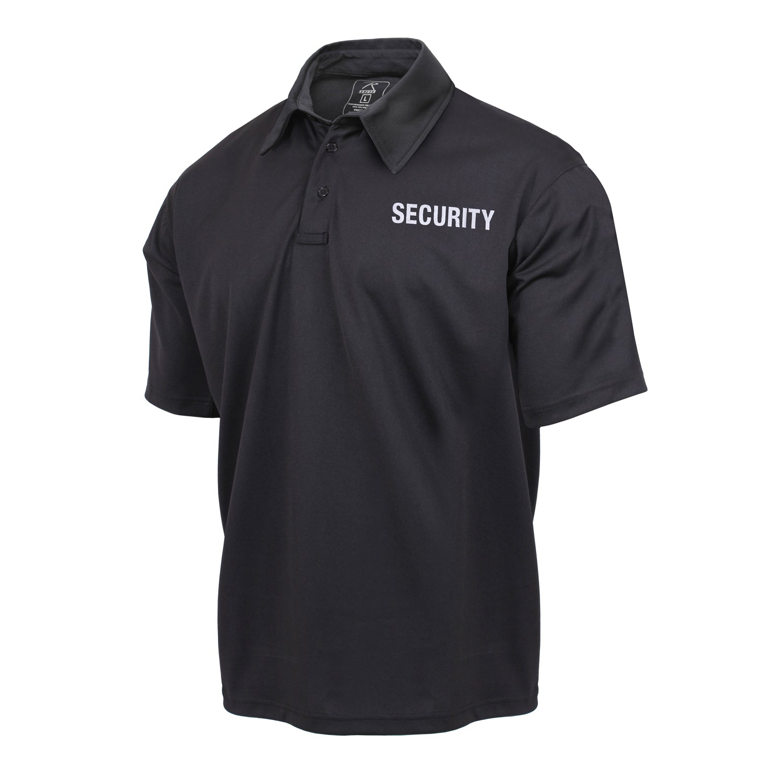 Rothco Moisture Wicking Polo Security T-Shirt Black (3216)