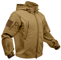 Rothco Spec Ops Soft Shell Jacket Coyote Brown (TACJAC) Iceberg Army Navy